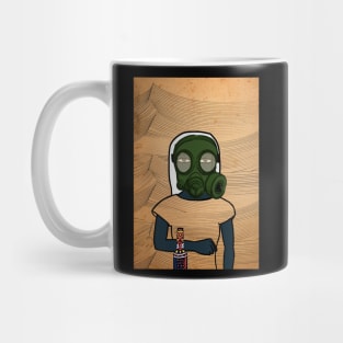 Unleash NFT Character - Molotov Cocktail Waves with FemaleMask on TeePublic Mug